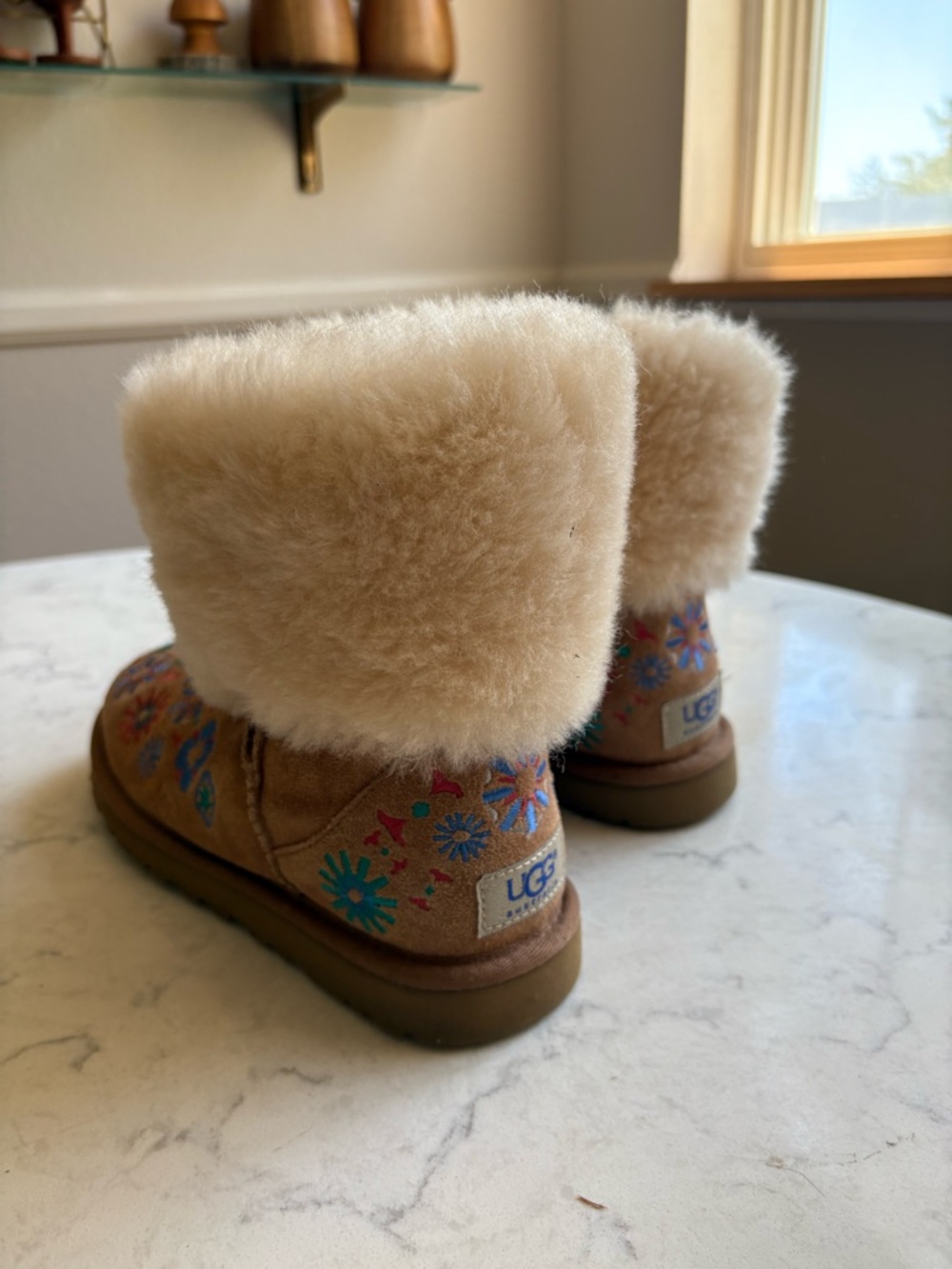 Embroidered Floral Ugg Boots 6